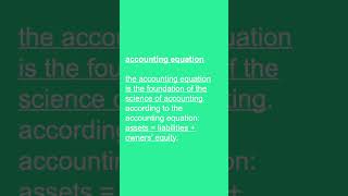 accounting equation basics  accounting lessons [upl. by Samau]