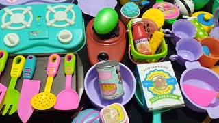 Miniature food cooking video  food cooking play set kitchen set toys unboxing [upl. by Yvaht]