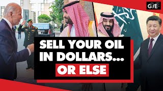 US pressures Saudi Arabia to sell oil in dollars not Chinese yuan [upl. by Ardella]