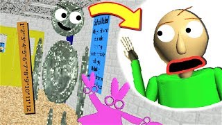 BALDI GOT TRAPPED IN THE SHINY QUARTER  Baldis Basics MOD Quarter Swapped Basics [upl. by Ona61]