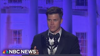 Watch Colin Jost roast the room at 2024 White House Correspondents’ dinner [upl. by Vinita]