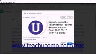 Acrobat Pro DC Tutorial Digitally Signing a PDF  Adobe Acrobat Pro DC Training Tutorial Course [upl. by Lledner]
