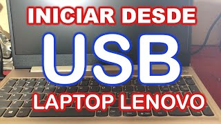 Iniciar desde usb laptop Lenovo ideapad 3 [upl. by Hillier]