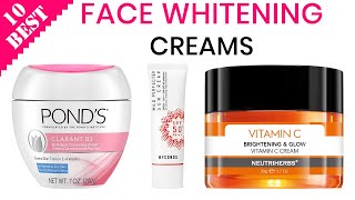 10 Best Face Whitening Creams  top fairness skin lightening cream for dark spots acne scars tan [upl. by Omrellug286]