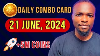 Hamster Kombat Daily Combo Card  Today 21062024  Claim 5M Coins to Hamster Kombat Wallet [upl. by Singer224]