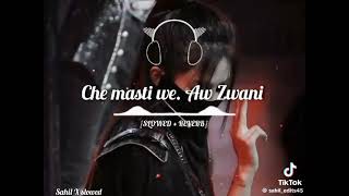 che masti we aw zwani we slowed reverb pashto pashtodance dj pashtosong [upl. by Ititrefen948]