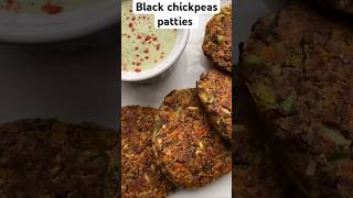 Black chickpeas patties recipe highprotein healthysnacks kalachanarecipe proteinpacked [upl. by Enyahc567]