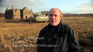 Agustawestland AW101 Helicopter  backstage in 007 Skyfall [upl. by Kcirddehs]