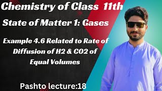 Example 46 Related to Graham Law of Diffusion pashtolecture chemistry [upl. by Lunetta]