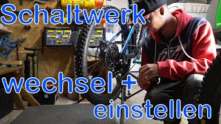 Schaltwerk Wechsel  Schaltwerk einstellen MTB Tutorial  Max Reinhardt [upl. by Nallad]