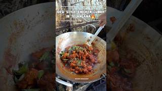 DESI CHICKEN CURRY IN TELANGANA🔥chickencurry chickenfry chickenbiryani telangana nizamabad [upl. by Joellen]