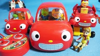 뽀로로 뽀롱뽀롱뽀로로 무선자동차 뚜뚜와 또봇 두리 장난감 unboxing Pororo Tutu car toys [upl. by Acysej265]