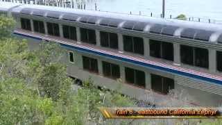 HD Five Amtrak trains at Eckley May 17 2014 [upl. by Pasahow118]