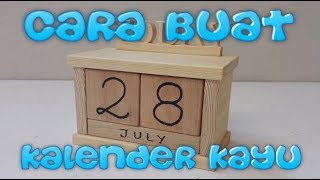 Cara Buat Kalender Kotak Dari Kayu [upl. by Odawa]