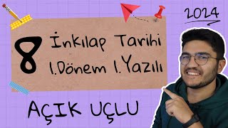 8Sınıf İnkılap Tarihi 1Dönem 1Yazılı  AÇIK UÇLU SORULAR [upl. by Teodor464]