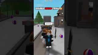 DOUBLE MURDERER TROLLING IN MM2🔪😀 mm2 roblox robloxshorts shorts [upl. by Andryc]