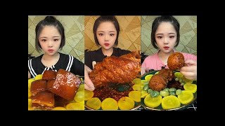 ASMR CHINESE MUKBANG FOOD EATING SHOW  Xiao Yu Mukbang 32 [upl. by Ueihtam259]