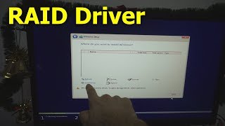 Windows 10  We couldnt find any drives To get a storage driver click load driver RAID 0 [upl. by Hildy751]