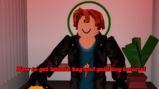 How to get bitcoin bag and gold bag tutorial brookhaven bitcoinroblox gold [upl. by Bondy]