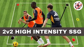 2v2 highintensity smallsided game [upl. by Ahsilav]