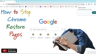 RESTORE PAGES  CHROME DIDNT SHUT DOWN CORRECTLY  SOLVED [upl. by Idnerb520]