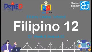 Tekbok E3  Filipino sa Piling Larang TechVoc  Quarter 1 Week 8 [upl. by Yona]