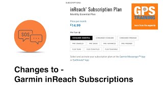 Garmin inReach subscriptions  Changes [upl. by Delos]