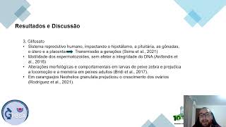 10ºEAICTI  quotAspectos gerais sobre o efeito dos agrotóxicos fusilade® gramocil® e roundup®quot [upl. by Blackburn]