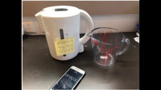 Specific heat capacity Experiment Using Electric kettle Calculation on excel [upl. by Singhal]