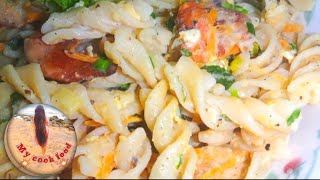 අලුත්ම විදිහට අපේ රසට😋පැස්ටා හදමුද😍pasta recipe  🔥Mycookfood🔥pasta trending recipe sinhala [upl. by Yrtua294]