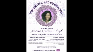 THANKSGIVING AND CELEBRATION FOR THE LIFE OF NORMA LYDINA LLOYD [upl. by Airdnassac872]