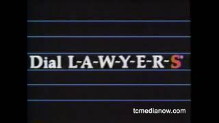 Dial Lawyers Commercial 1980s [upl. by Eedya]