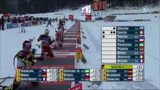 Biathlon Verfolgung der Damen in Pokljuka 2012 [upl. by Lavro]