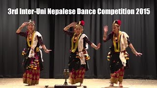 3rd InterUni Nepalese Dance Competition 2015 Traditional Magar Kaura Song amp Dance [upl. by Nowell]