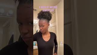 A WEEK OF NATURAL HAIRSTYLES naturalhairstyles 4chair [upl. by Metah]