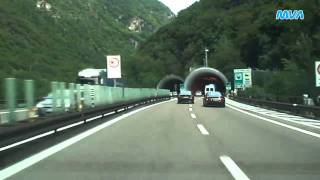 Italy  Italien Autostrada A22 Richtung Brenner [upl. by Yedarb]