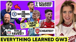 What We Learned From Each Big PL Club Gameweek 3 [upl. by Oberg299]