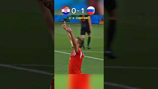 🇭🇷Croatia vs 🇷🇺Russia world cup 2018 🏆 Cheryshev Goal 🚀 [upl. by Nilauqcaj]