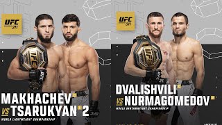 BREAKING NEWS Islam Makhachev vs Arman Tsarukyan 2  Merab Dvalishvili vs Umar Nurmagomedov [upl. by Celeski270]