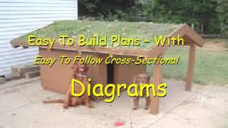 Flat Roof Dog House Plans [upl. by Airdnaxila]