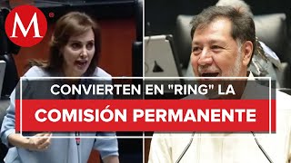 Lilly Téllez llama quotchangoleónquot a Noroña clasista usar a indigente para insultar responde [upl. by Enier]