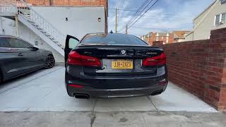 2019 BMW M550i xDrive 44L V8 Cold Start  Stock Exhaust [upl. by Eberly]