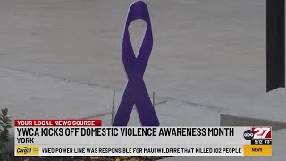 YWCA kicks off domestic violence awareness month [upl. by Rasaec]