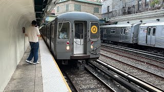 BMT Brighton Line B Express amp Q Local Train Action  Cortelyou Road R46 R68 R68A [upl. by Asia]