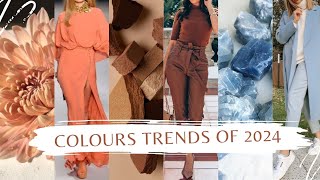 Color Trends Of 2024  Colours That Are Going To Rule 2024  Fashion Colours Of 2024 [upl. by Lemert]