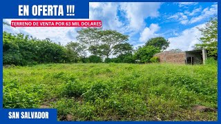 CON 63 MIL DOLARES PUEDES COMPRAR TU TERRENO DE 1200 METROS CUADRADOS EN EL SALVADOR  OFERTA [upl. by Ruth98]