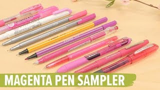 JetPens Magenta Pen Sampler [upl. by Ehman]