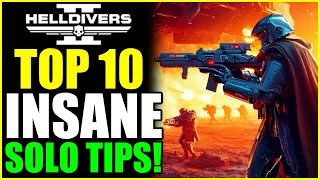 10 INSANE Solo Tips I Wish I Knew Sooner in Helldivers 2 [upl. by Ramuk]