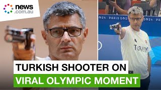 Viral Turkish shooter reveals truth behind Olympics moment [upl. by Hooker]