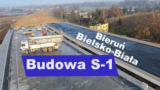 Budowa S1 21 BielskoBiała  Obwodnica Bierunia [upl. by Falda]